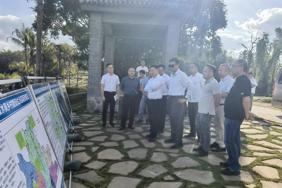 海南省水務廳黨組成員、副廳長余倫創到海南定安項目調研指導工作
