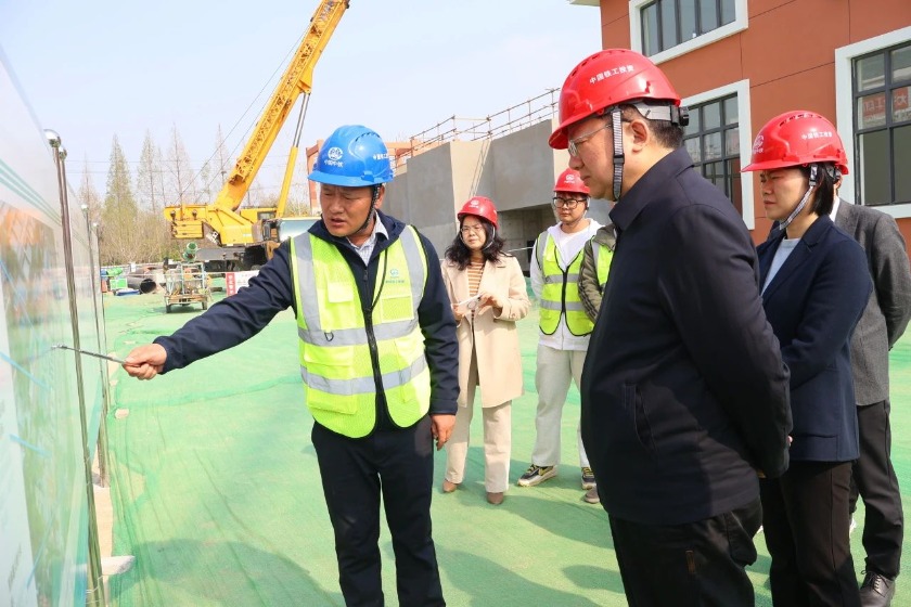 泰州市副市長孫群到姜堰城區污水處理廠提標、擴建改造工程項目檢查指導工作